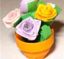 Как да направите красива роза, изработена от хартиени ленти