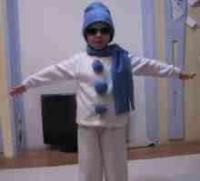Снежен човек костюм за едно дете - майсторски + модел
