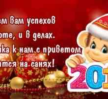Поздравления за новата година маймуната