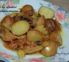Печени картофи с сладко-кисел зеленчуци