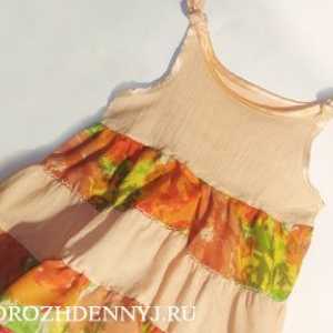 Детска рокля с волани: описание с модели