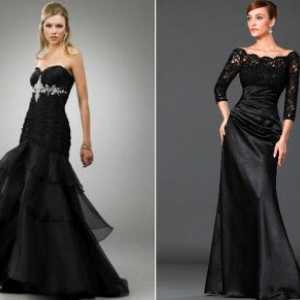 Снимки на черно сватбени рокли, съвети