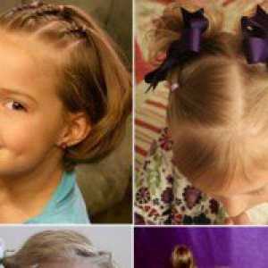 Как да плитка коса кратко дете на 4 години?