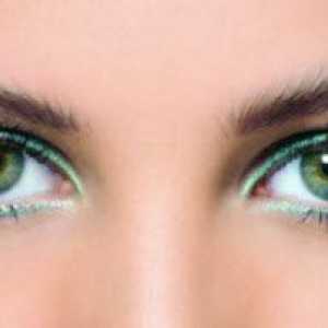Стъпка по стъпка фото уроци за грим на очите зелен