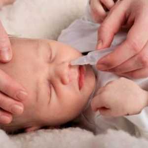 Използването на физиологичен разтвор за промиване на носа бебета