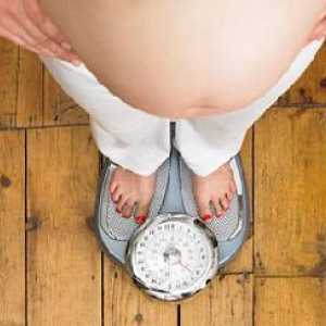 По време на цялата бременност като опит тегло в килограми?